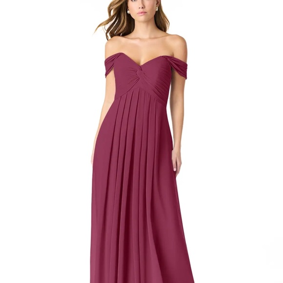 Azazie Dresses & Skirts - AZAZIE KAITLYNN
Merlot Empire Ruched Chiffon Convertible Dress